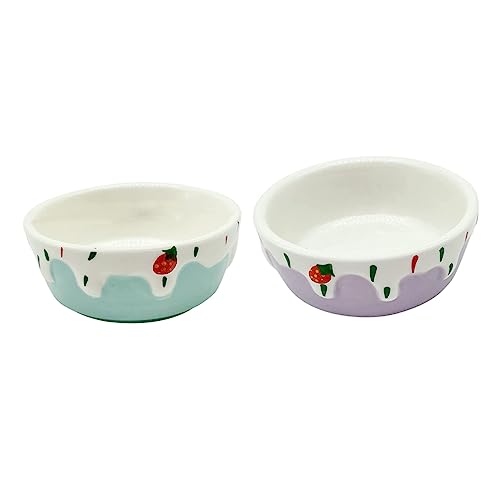 TOYANDONA 2Stücke Keramische Futter und Wasserschalen für Kleine Haustiere für Hamster und Chinchillas zu Reinigen Langlebig und Kompakt TOYANDONA 2Stücke Keramische Futter und Wasserschalen für Kleine Haustiere für Hamster und Chinchillas zu Reinigen Langlebig und Kompakt von TOYANDONA