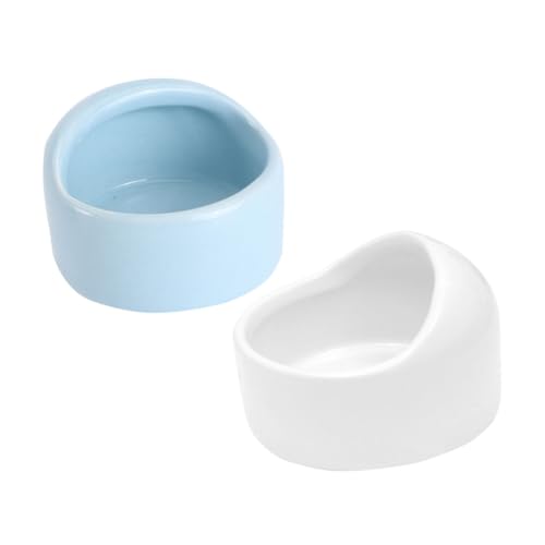TOYANDONA 2Stücke Keramische Hamster Futter und Wasserschüsseln Rutschfestes Design Langlebig und Bruchsicher für Kleine Haustiere Wie Hamster und Meerschweinchen von TOYANDONA