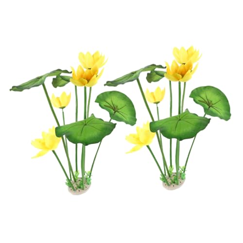 TOYANDONA 2Stücke Künstliche Aquarienpflanzen Lotus Dekoration aus Kunststoff für Aquarien Robust und Vielseitig Einsetzbar für Verschiedene Fischbecken TOYANDONA 2Stücke Künstliche Aquarienpflanzen Lotus Dekoration aus Kunststoff für Aquarien Robust und Vielseitig Einsetzbar für Verschiedene Fischbecken von TOYANDONA
