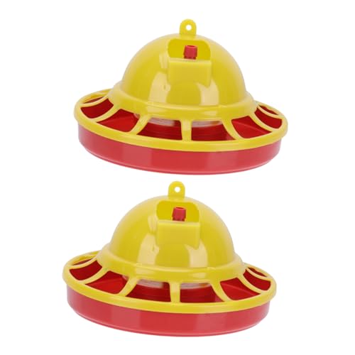 TOYANDONA 2Stücke Kunststoff Geflügel Feeder Automatische Hühnerzufuhr für Küken Geflügel Dauerhafte Einfache Füllung für Vögel Wachteln Tauben Praktische von TOYANDONA