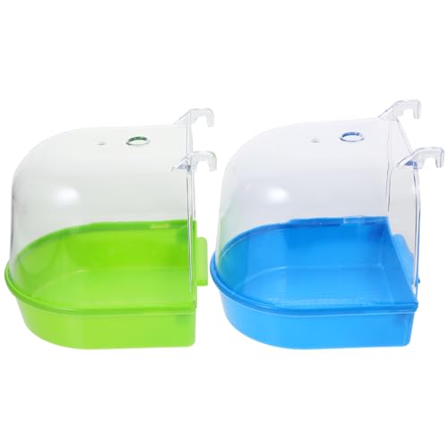 TOYANDONA 2Stücke Papageien Badezubehör Kreative Vogelbadewanne für Kleine Vögel und Schadstofffrei für Wellensittiche und Andere Kleintiere Zufälligen Farben TOYANDONA 2Stücke Papageien Badezubehör Kreative Vogelbadewanne für Kleine Vögel und Schadstofffrei für Wellensittiche und Andere Kleintiere Zufälligen Farben von TOYANDONA