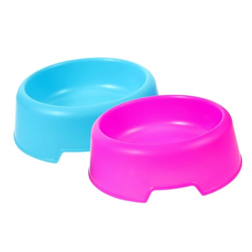 TOYANDONA 2Stücke Plastik Haustierschalen Bunten Wassernapf und Futternapf für Kleine und Katzen rutschfest und Langlebig für Futter und Wasser von TOYANDONA
