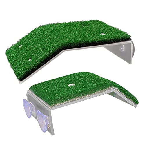 TOYANDONA 2Stücke Schildkröten mit Kunstgras für Aquarien Kletterhilfe aus Material für Reptilien Sonnenbad und Spielplatz für Wasserschildkröten TOYANDONA 2Stücke Schildkröten mit Kunstgras für Aquarien Kletterhilfe aus Material für Reptilien Sonnenbad und Spielplatz für Wasserschildkröten von TOYANDONA