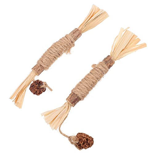 TOYANDONA 2Stücke Silvervine Katzenspielzeug Interaktive Kausticks Für Zahnpflege Und Spielspaß Langlebig Für Katzen TOYANDONA 2Stücke Silvervine Katzenspielzeug Interaktive Kausticks Für Zahnpflege Und Spielspaß Langlebig Für Katzen von TOYANDONA