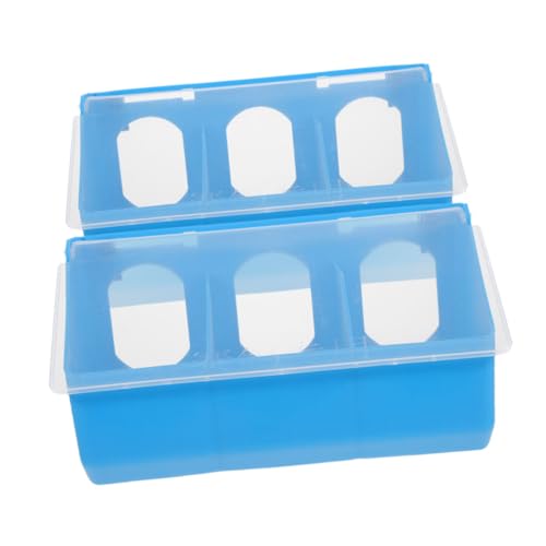 TOYANDONA 2Stücke Taubenfutterspender mit Fächern Hängender Wasserspender aus Kunststoff für Tauben Design für Fütterung Käfigen und Taubenschlägen von TOYANDONA