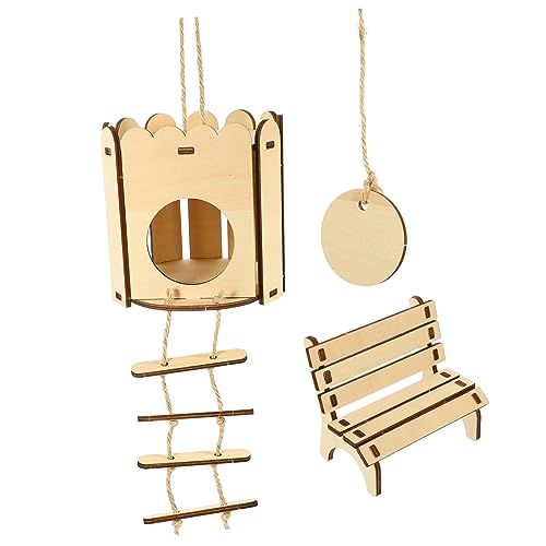 TOYANDONA 2Stücke Teiliges DIY Hamsterhaus mit Holzstuhl und Hängematte Komfortable Rückzugsmöglichkeit für Kleintiere und Sicheres Hamsterzubehör für Schlafplatz TOYANDONA 2Stücke Teiliges DIY Hamsterhaus mit Holzstuhl und Hängematte Komfortable Rückzugsmöglichkeit für Kleintiere und Sicheres Hamsterzubehör für Schlafplatz von TOYANDONA