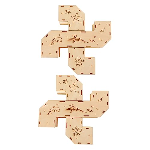 TOYANDONA 2Stücke Teiliges Holz Hamster Tunnel Labyrinth für Kleine Haustiere für Hamster Ratten und Andere Kleintiere Fördert Bewegung und Spielspaß TOYANDONA 2Stücke Teiliges Holz Hamster Tunnel Labyrinth für Kleine Haustiere für Hamster Ratten und Andere Kleintiere Fördert Bewegung und Spielspaß von TOYANDONA
