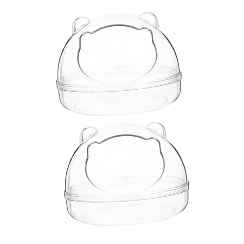 TOYANDONA 2Stücke Transparente Hamsterbadewannen Aus Kunststoff Abnehmbares Badezimmer Für Hamster Vielseitig Wanne Futterspender Und Haustiertoilette Für Käfige TOYANDONA 2Stücke Transparente Hamsterbadewannen Aus Kunststoff Abnehmbares Badezimmer Für Hamster Vielseitig Wanne Futterspender Und Haustiertoilette Für Käfige von TOYANDONA