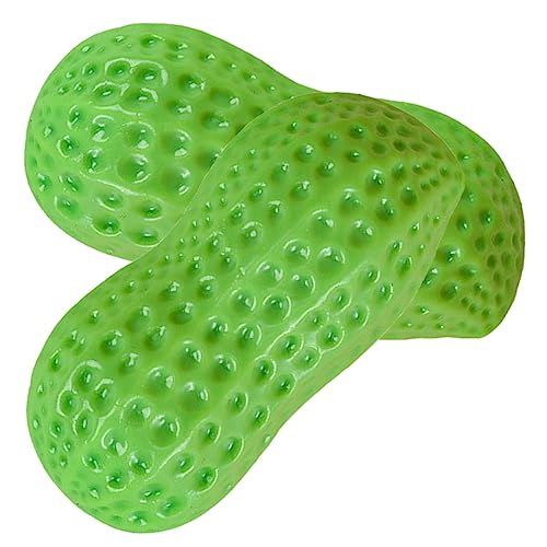 TOYANDONA 2st Erdnussspielzeug Welpenspielzeug Hundespielzeug Kleine Hunde Hundespielzeug Interaktiv Hund Softball Gummi Squeaky Kauspielzeug Hund Gummi Ball TPR Kleiner Hund Kauen von TOYANDONA