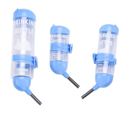 TOYANDONA 3 Stück Automatische Haustier Wasserflasche für Kleintiere Auslaufsichere Trinkflasche für Hamster Kaninchen Hundewelpen Transparente Wasserzufuhr mit Einfacher Handhabung von TOYANDONA