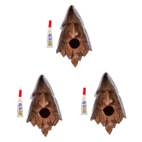 TOYANDONA 3 Stück Hängendes Vogelhaus Widerstandsfähigem Kunstharz Stilvolles Vogelfutterhaus für Garten zur Anlockung von Vögeln Dekoratives Element für Outdoor Bereiche TOYANDONA 3 Stück Hängendes Vogelhaus Widerstandsfähigem Kunstharz Stilvolles Vogelfutterhaus für Garten zur Anlockung von Vögeln Dekoratives Element für Outdoor Bereiche von TOYANDONA