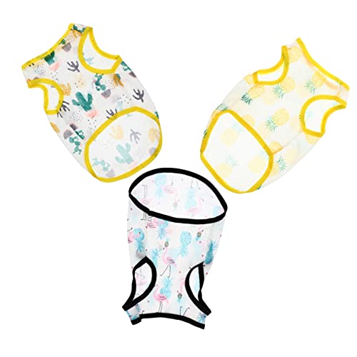 TOYANDONA 3 Stück Haustier Coole Kleidung Welpe Sommerhemden Atmungsaktive Hundehemden Kühlung Kleidung Für Haustierhunde Hundewesten Für Kleine Hunde Hundekleider Polyester TOYANDONA 3 Stück Haustier Coole Kleidung Welpe Sommerhemden Atmungsaktive Hundehemden Kühlung Kleidung Für Haustierhunde Hundewesten Für Kleine Hunde Hundekleider Polyester von TOYANDONA