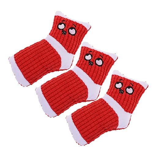TOYANDONA 3 Stück Haustier Eckzahn Crinkle- für Hunde Welpen quietschende Socke Hart Pfoten nach quietschende spielzeuge für welpen Quietschendes Kauspielzeug Plüsch rot TOYANDONA 3 Stück Haustier Eckzahn Crinkle- für Hunde Welpen quietschende Socke Hart Pfoten nach quietschende spielzeuge für welpen Quietschendes Kauspielzeug Plüsch rot von TOYANDONA
