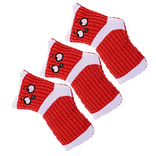 TOYANDONA 3 Stück Haustier Quietschendes Für Hunde Welpen Quietschende Socke Hundeanti Kauspielzeug Für Hunde Nach Klingendes Beißendes Eckzahn Pfote Rot Plüsch TOYANDONA 3 Stück Haustier Quietschendes Für Hunde Welpen Quietschende Socke Hundeanti Kauspielzeug Für Hunde Nach Klingendes Beißendes Eckzahn Pfote Rot Plüsch von TOYANDONA