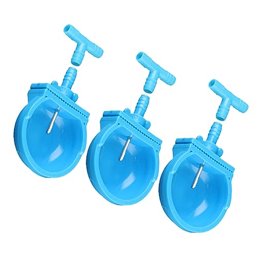 TOYANDONA 3 Stück Kaninchentrinknapf Schüssel nass Haustier groß Hasen wasserspender hasentrinkflaschen Hasen trinkflasche Kaninchen trinkflasche Wasserspender für Kaninchen Plastik Blue von TOYANDONA
