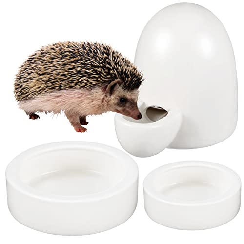 TOYANDONA 3 Stück Keramik Futter und Wasserspender Set Teilig für Hamster und Kleine Haustiere Auslaufsicherer Wasserspender Leicht zu Reinigen Langlebige Näpfe für Nager und TOYANDONA 3 Stück Keramik Futter und Wasserspender Set Teilig für Hamster und Kleine Haustiere Auslaufsicherer Wasserspender Leicht zu Reinigen Langlebige Näpfe für Nager und von TOYANDONA