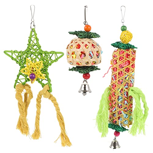 TOYANDONA 3 Stück Klettern Kauspielzeug Seilen von Papageienkauspielzeug Sittiche Hängende Papageienspielzeug Vogelzubehör Bissfestes Papageienspielzeug für Vögel hölzern TOYANDONA 3 Stück Klettern Kauspielzeug Seilen von Papageienkauspielzeug Sittiche Hängende Papageienspielzeug Vogelzubehör Bissfestes Papageienspielzeug für Vögel hölzern von TOYANDONA