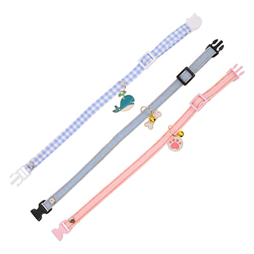 TOYANDONA 3 Stück Kragenanhänger Katzenhalsbänder Für Mädchenkatzen Halsband Katze Katzenkragen Schnellveröffentlichung Klein Verstellbares Halsband Für Haustiere Chat Baumwolle Polyester TOYANDONA 3 Stück Kragenanhänger Katzenhalsbänder Für Mädchenkatzen Halsband Katze Katzenkragen Schnellveröffentlichung Klein Verstellbares Halsband Für Haustiere Chat Baumwolle Polyester von TOYANDONA
