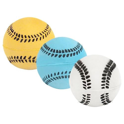 TOYANDONA 3 Stück Langlebige Kauspielzeug Gummibälle für Hunde Elastisch Interaktives Apportierspielzeug für Welpen und Ausgewachsene Hunde Farbenfrohes Wurfspielzeug zur Beschäftigung und TOYANDONA 3 Stück Langlebige Kauspielzeug Gummibälle für Hunde Elastisch Interaktives Apportierspielzeug für Welpen und Ausgewachsene Hunde Farbenfrohes Wurfspielzeug zur Beschäftigung und von TOYANDONA