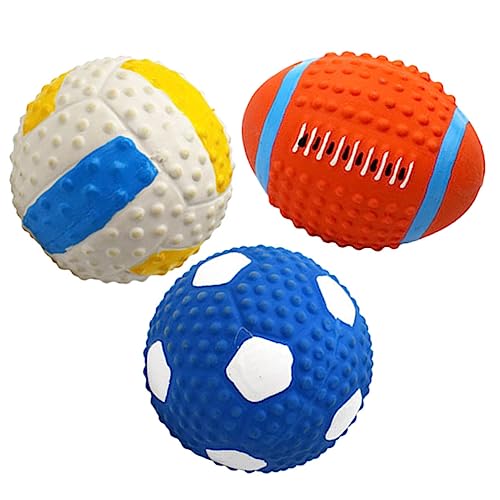 TOYANDONA 3 Stück Latex Sportball Kauspielzeug Für Kleine Hunde Hundebälle Fußballspielzeug Kauspielzeug Für Welpen Zahnreinigungsspielzeug Für Hunde Hundespielzeug Latex Für TOYANDONA 3 Stück Latex Sportball Kauspielzeug Für Kleine Hunde Hundebälle Fußballspielzeug Kauspielzeug Für Welpen Zahnreinigungsspielzeug Für Hunde Hundespielzeug Latex Für von TOYANDONA