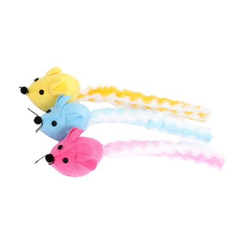 TOYANDONA 3 Stück Lustiges Katzenspielzeug Katzen Haustier Teaser Mäuse Katzenspielzeug Form Katzen Teaser Anregend Spielerisch Necken Stimulieren Teaser Klein Für von TOYANDONA