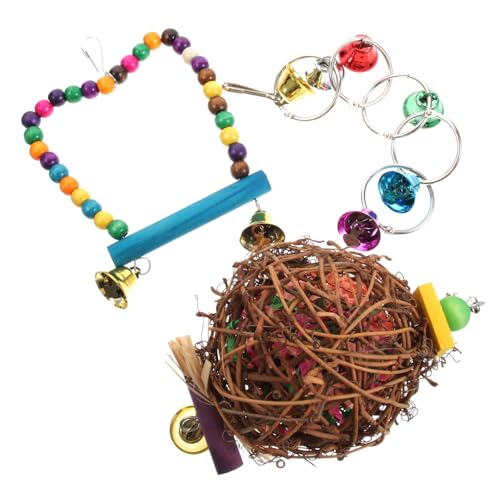 TOYANDONA 3 Stück Papageienspielzeug Zubehör Vögel Sittich Vogelkäfig Zubehör Papageienspielzeug Vogelkäfig Papageien Papageienstangen Vogelstange Vogelspielzeug Papageienkäfig TOYANDONA 3 Stück Papageienspielzeug Zubehör Vögel Sittich Vogelkäfig Zubehör Papageienspielzeug Vogelkäfig Papageien Papageienstangen Vogelstange Vogelspielzeug Papageienkäfig von TOYANDONA
