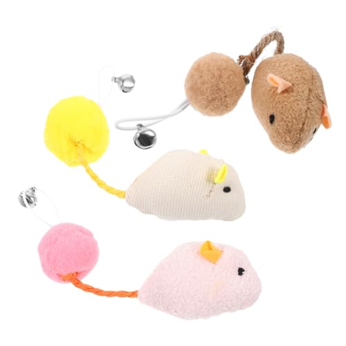 TOYANDONA 3 Stück Plüschtier Katzenspielzeug Stofftier Ratte Kuscheltier Rattenballspielzeug Kätzchenball Katzen-mäuse- Innenkatze Ballspielzeug Für Katzen TOYANDONA 3 Stück Plüschtier Katzenspielzeug Stofftier Ratte Kuscheltier Rattenballspielzeug Kätzchenball Katzen-mäuse- Innenkatze Ballspielzeug Für Katzen von TOYANDONA