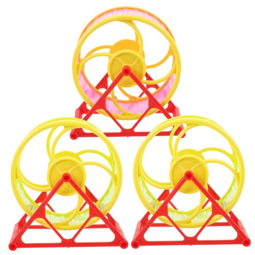 TOYANDONA 3 Stück Teiliges Kreatives Hamster Laufrad Geräuschloses Fitnessgerät für Kleintiere Zufälligen Farben für Hamster Chinchillas und Meerschweinchen Zufällige Farbe Zufällige Farbe TOYANDONA 3 Stück Teiliges Kreatives Hamster Laufrad Geräuschloses Fitnessgerät für Kleintiere Zufälligen Farben für Hamster Chinchillas und Meerschweinchen Zufällige Farbe Zufällige Farbe von TOYANDONA
