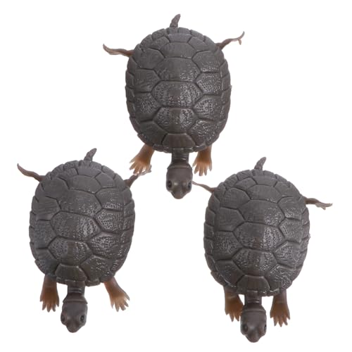 TOYANDONA 3 Stück Teiliges Künstliche Schildkröten Aquarium Dekoration Lebensnahe Fake Turtle Ornamente für Fischbecken und Sicher für Aquarien Bewohner von TOYANDONA
