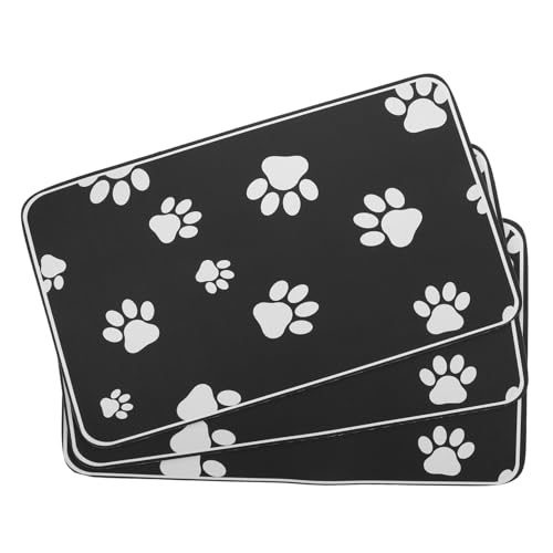 TOYANDONA 3 Stück Teiliges Wasserdichtes Rutschfestes Haustier Futtermatten Absorbierende Hundematte für Futter und Wassernäpfe Isolierende und Pflegeleichte Fressfläche für Hunde und TOYANDONA 3 Stück Teiliges Wasserdichtes Rutschfestes Haustier Futtermatten Absorbierende Hundematte für Futter und Wassernäpfe Isolierende und Pflegeleichte Fressfläche für Hunde und von TOYANDONA