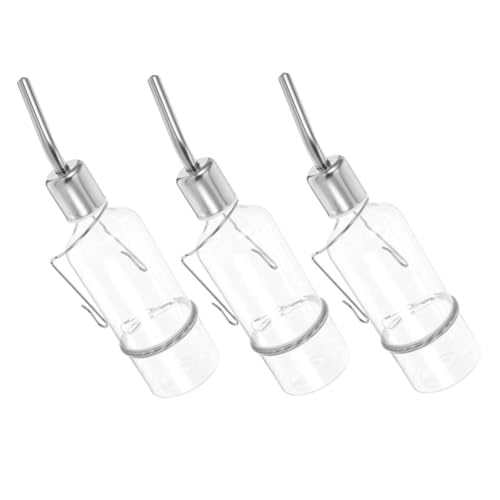 TOYANDONA 3 Stück Trinkflasche für Kleine Haustiere mit Auslaufsicherer Technologie Leichter Wasserspender Aufhängen für Katzen Hunde und Kaninchen für Käfig und Outdoor TOYANDONA 3 Stück Trinkflasche für Kleine Haustiere mit Auslaufsicherer Technologie Leichter Wasserspender Aufhängen für Katzen Hunde und Kaninchen für Käfig und Outdoor von TOYANDONA