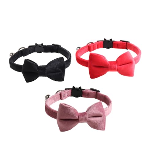 TOYANDONA 3 Stück Velvet Bogenkatze Halskette Haustier Plaid Glocken Katzenhalsbänder Kragen Und Sicherheits-Katzenhalsband für Katzenhalsband mit Flanell TOYANDONA 3 Stück Velvet Bogenkatze Halskette Haustier Plaid Glocken Katzenhalsbänder Kragen Und Sicherheits-Katzenhalsband für Katzenhalsband mit Flanell von TOYANDONA