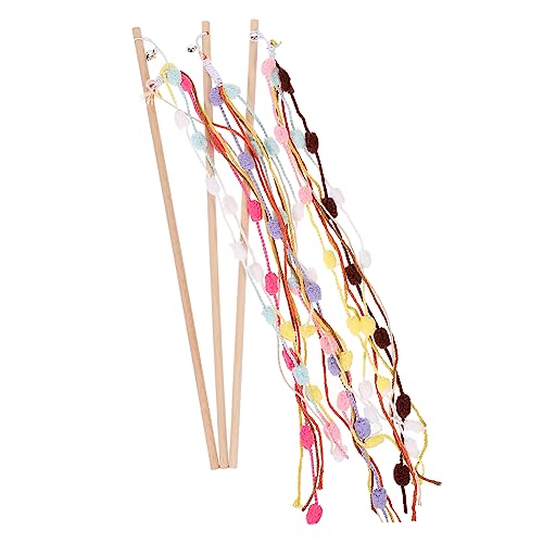 TOYANDONA 3stücke Katzenangel Für Katzen Attraktive Neck-hänge Lustiges Neck-Spielzeug Interaktive Selbstspielendes Für Haustiere von TOYANDONA