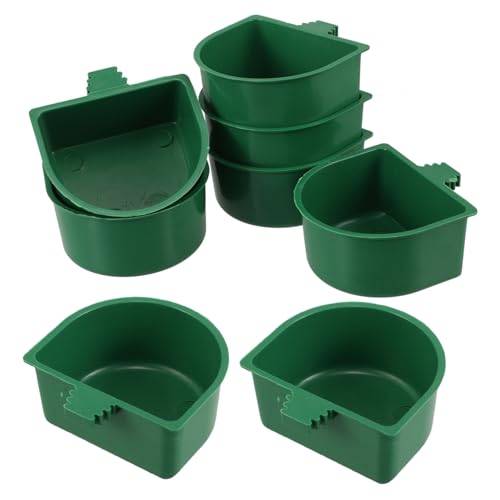 TOYANDONA 30 Stück Teiliges Parrot Feeding Bowls mit Stabilem Clamp Halter für Vogelfutter und Wasser Leicht zu Reinigen Vielseitig Geeignet für Wellensittich Nymphensittich und von TOYANDONA