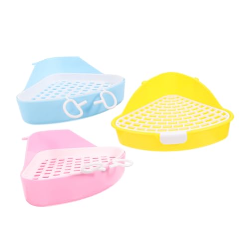 TOYANDONA 3Stücke Ecktoilette Für Kleintiere Kleine Haustiertoilette Für Meerschweinchen Und Hamster Langlebige Kunststoffausführung TOYANDONA 3Stücke Ecktoilette Für Kleintiere Kleine Haustiertoilette Für Meerschweinchen Und Hamster Langlebige Kunststoffausführung von TOYANDONA