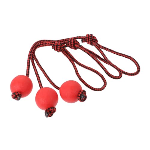 TOYANDONA 3Stücke Hundekauen Interaktive Hundebälle aus Elastischem für Großes Kauen und Spielspaß für Training und Beschäftigung von Hunden Innen und Außenbereichen von TOYANDONA