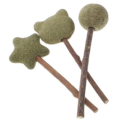 TOYANDONA 3Stücke Katzenminze Kau Sticks Essbare Oral Care Lollipops für Katzen Zahnreinigungsspielzeug mit Natürlichem Katzenminzgeschmack für Pflege TOYANDONA 3Stücke Katzenminze Kau Sticks Essbare Oral Care Lollipops für Katzen Zahnreinigungsspielzeug mit Natürlichem Katzenminzgeschmack für Pflege von TOYANDONA