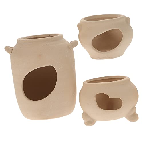 TOYANDONA 3Stücke Keramische Aquarium Dekorationen Fischhütten Für Aquarien Kreative Versteckmöglichkeiten Für Fische Beige Für Natürliches Layout Und Stressabbau TOYANDONA 3Stücke Keramische Aquarium Dekorationen Fischhütten Für Aquarien Kreative Versteckmöglichkeiten Für Fische Beige Für Natürliches Layout Und Stressabbau von TOYANDONA
