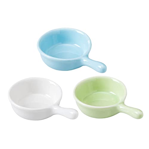 TOYANDONA 3Stücke Kleine Haustier Fütterungsschalen aus Teiliges für Hamster und Meerschweinchen Handlich mit Langlebig und Hygienisch für Futter und Wasser Zufällige von TOYANDONA