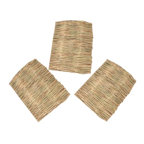 TOYANDONA 3Stücke Seegras Matte für Kleintiere Langlebige Einstreu für Kaninchenkäfige Natürliche Kauspielzeuge und Bett für Meerschweinchen und Hamster zu Reinigen und Vielseitig TOYANDONA 3Stücke Seegras Matte für Kleintiere Langlebige Einstreu für Kaninchenkäfige Natürliche Kauspielzeuge und Bett für Meerschweinchen und Hamster zu Reinigen und Vielseitig von TOYANDONA