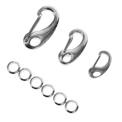 TOYANDONA 3Stücke Teilige Haustier Id Clips Mit Ringen Für Hundehalsbänder Und Geschirre Vielseitig Einsetzbar Schlüsselanhänger Oder Schmuck Langlebig Und Rostfrei von TOYANDONA