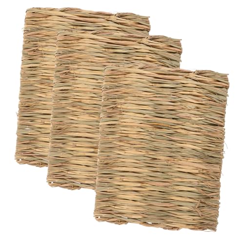 TOYANDONA 3stücke Heu-matten Für Kleintiere Woven Mats Für Hamster Kaninchen Und Meerschweinchen Natürliche Schlafunterlage Zahnpflege Für Gemütliches Zuhause TOYANDONA 3stücke Heu-matten Für Kleintiere Woven Mats Für Hamster Kaninchen Und Meerschweinchen Natürliche Schlafunterlage Zahnpflege Für Gemütliches Zuhause von TOYANDONA