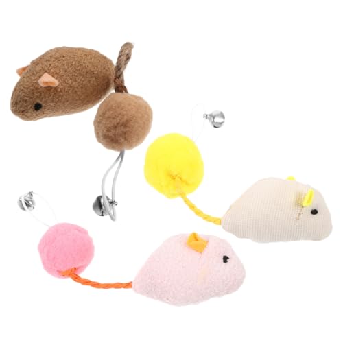 TOYANDONA 3er Set Katzen-mäuse- Katzenspielzeug Mit Glocke Kätzchenball Katzenball Für Den Innenbereich Kuscheltier Stofftier Ratte Katzenspielzeug Für Drinnen Plüsch TOYANDONA 3er Set Katzen-mäuse- Katzenspielzeug Mit Glocke Kätzchenball Katzenball Für Den Innenbereich Kuscheltier Stofftier Ratte Katzenspielzeug Für Drinnen Plüsch von TOYANDONA