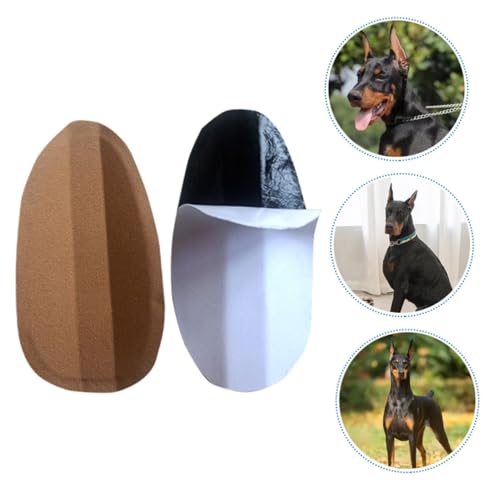 TOYANDONA 4 Paare Hundeohr Korrekturhilfe Klebefreie Ohrenstütze aus Milchkalzium Leichtes Zubehör für Welpen Sicherer Pet Ear Support zur Ohrenaufstellung Kleber von TOYANDONA