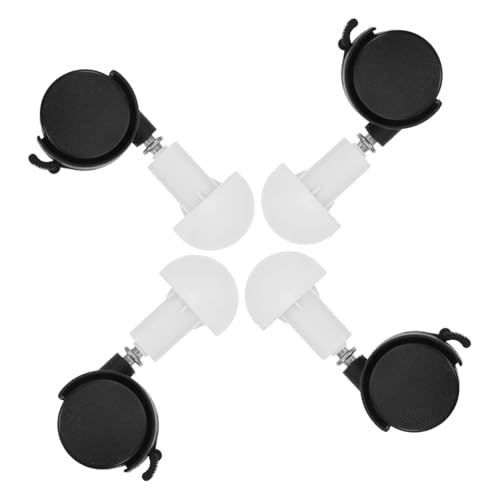 TOYANDONA 4 Pcs Haustierträgerräder Hundekisten Räder Hund Rolling Crape Räder Katzenkäfigersatzräder Für Kleine Hundekatze Käfig von TOYANDONA