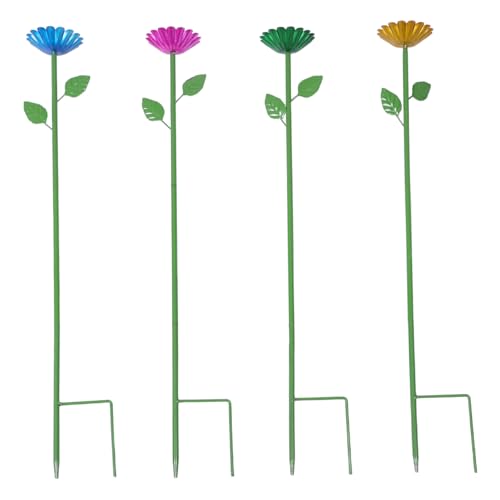 TOYANDONA 4 Stück Blumendesign Wasserstation für Garten Metall Vogeltränke für Dekorative Außenbereiche von TOYANDONA