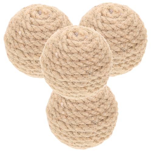 TOYANDONA 4 Stück Catnip Cat Kratzball Für Katzen Interaktives Katzenspielzeug Katzenspiele Kätzchenspielzeug Für Wohnungskatzen Post Kratzen Kätzchen Kratzer Jute Light Brown TOYANDONA 4 Stück Catnip Cat Kratzball Für Katzen Interaktives Katzenspielzeug Katzenspiele Kätzchenspielzeug Für Wohnungskatzen Post Kratzen Kätzchen Kratzer Jute Light Brown von TOYANDONA