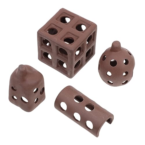 TOYANDONA 4stücke Aquarium Fischunterstand-Ornamente Fischlaichhaus Violett Sand Aquarium-dekor Fischtank-Dekorationen Aquarium-Verzierungen von TOYANDONA