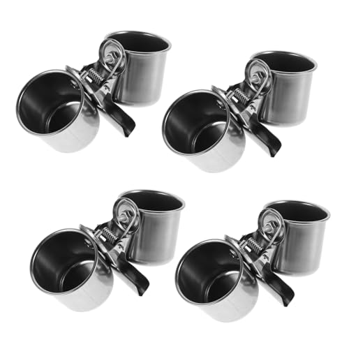 TOYANDONA 4 Stück Futter und Wasserschalen mit Halterung für Vogelkäfige Futterschalen für Papageien und Kleine Tiere TOYANDONA 4 Stück Futter und Wasserschalen mit Halterung für Vogelkäfige Futterschalen für Papageien und Kleine Tiere von TOYANDONA