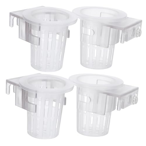 TOYANDONA 4 Stück Hängender Aquarium Pflanzenhalter Planter Tassen für Hydroponik zur Dekoration von Aquarien mit Belüftung für Gesundes Pflanzenwachstum TOYANDONA 4 Stück Hängender Aquarium Pflanzenhalter Planter Tassen für Hydroponik zur Dekoration von Aquarien mit Belüftung für Gesundes Pflanzenwachstum von TOYANDONA